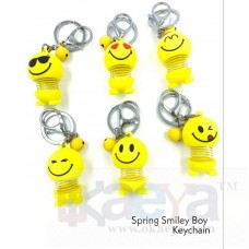 OkaeYa Spring Smiley Boy Keychain